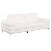 Coaster Fine Furniture Jessel - Chenille Upholstered Track Arm Sofa - Ivory | Meri Furniture