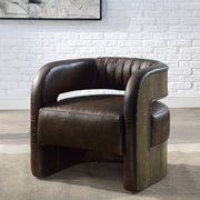 Feyre - Accent Chair - Espresso Top Grain Leather