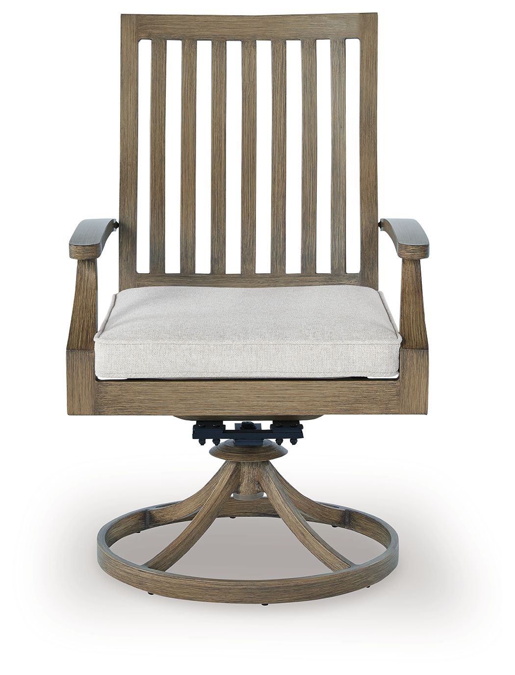 Signature Design by Ashley® Rainier Ranch - Brown / Beige - Swivel Chair With Cushion (Set of 2) | Meri Furniture
