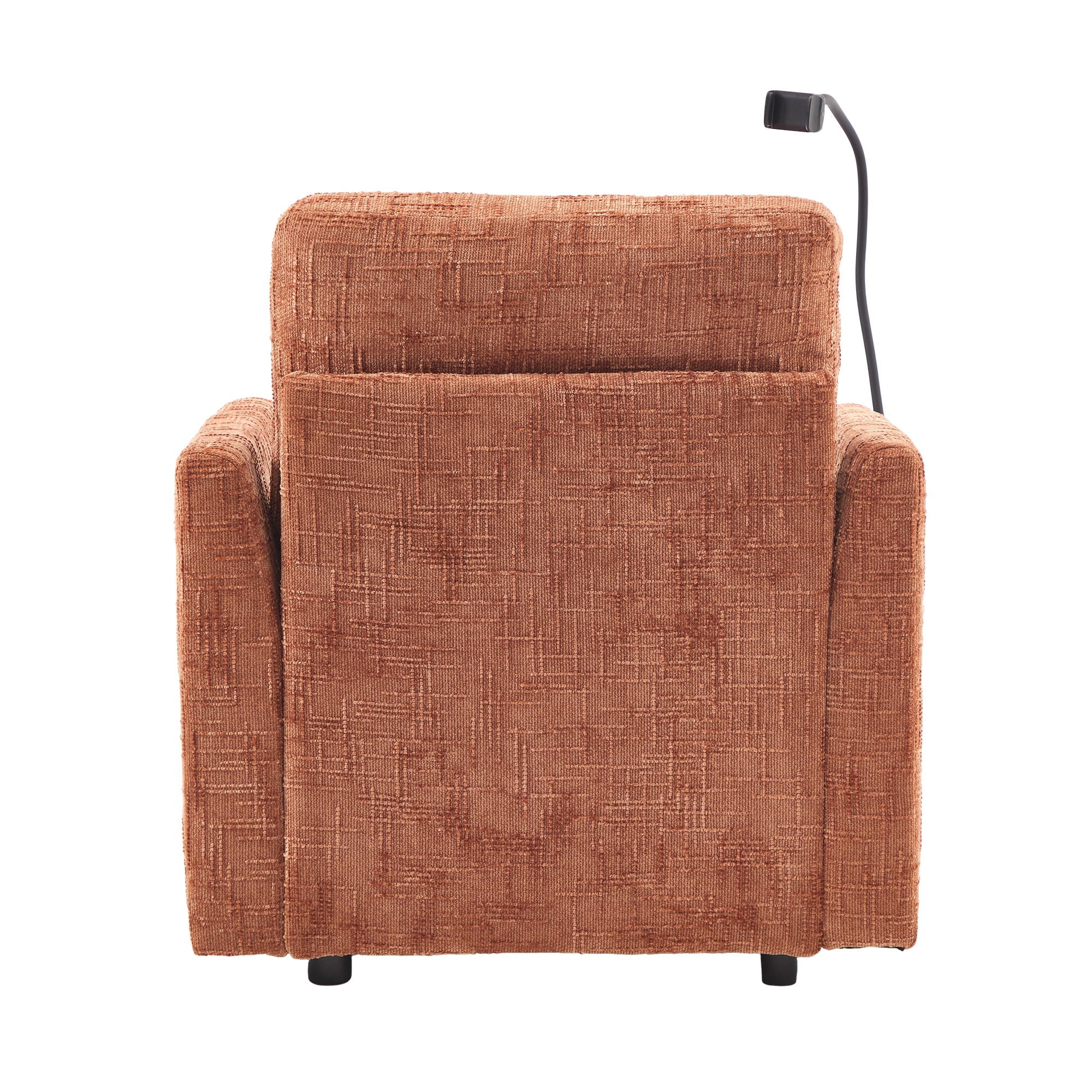 Multifunctional Chenille Recliner Sofa With Storage And Phone Bracket