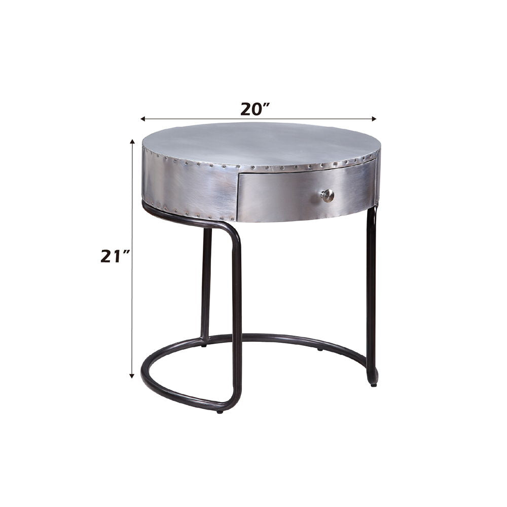 Brancaster - 21" End Table - Aluminum