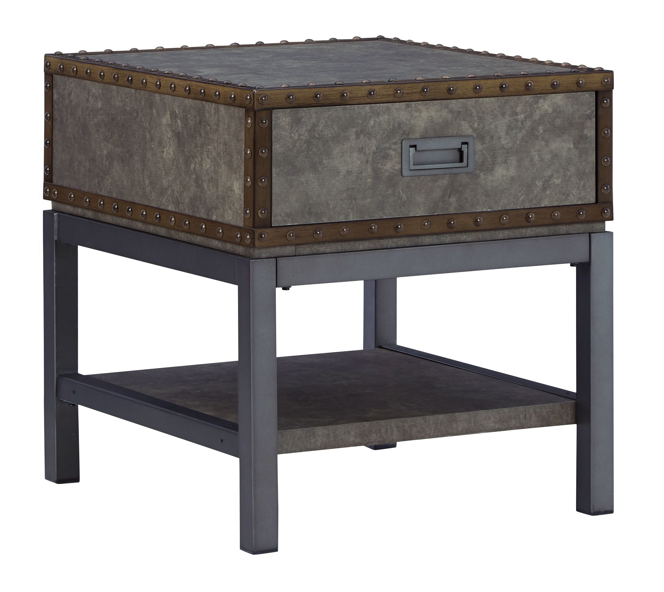 Signature Design by Ashley® Derrylin - Brown - Rectangular End Table | Meri Furniture