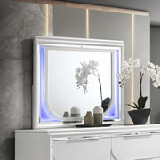 ACME Tarian - Mirror With LED - Pearl White | Meri Furniture