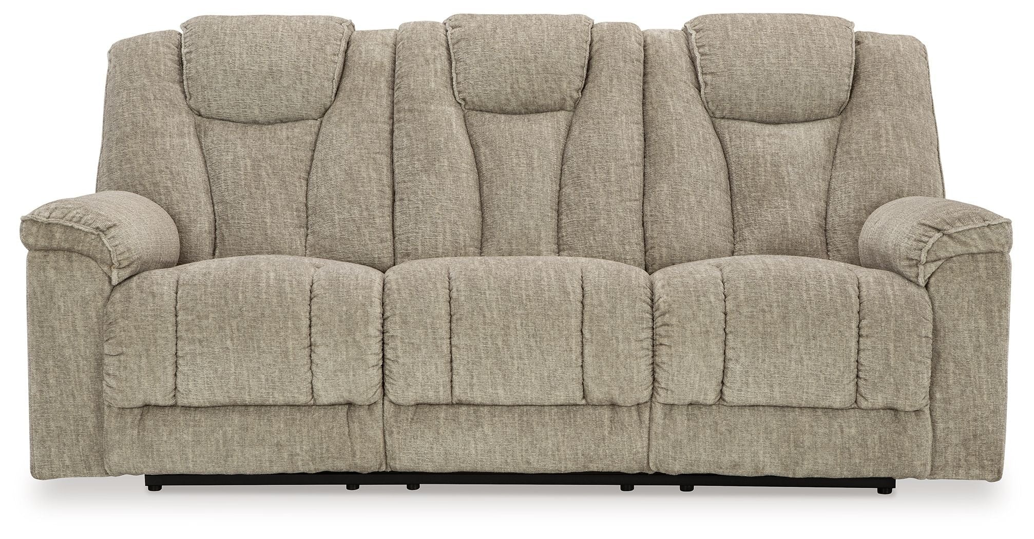 Signature Design by Ashley® Hindmarsh - Stone - Power Reclining Sofa With Adj Headrest | Meri Furniture