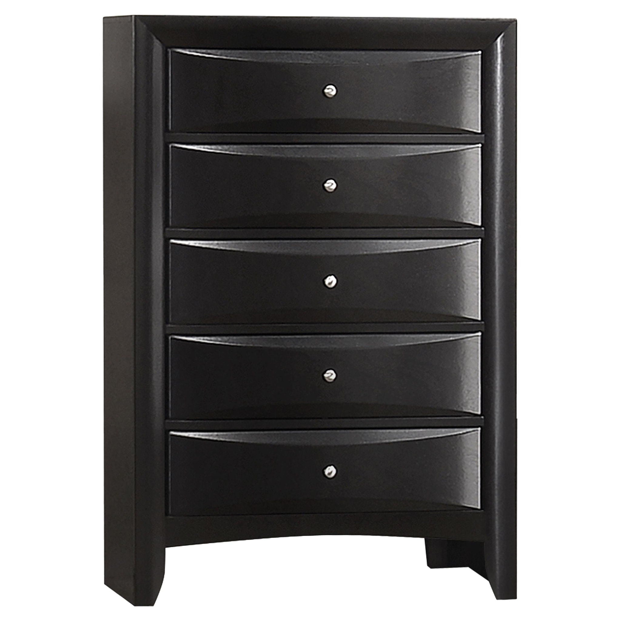 Briana 5-piece Eastern King Bedroom Set Black