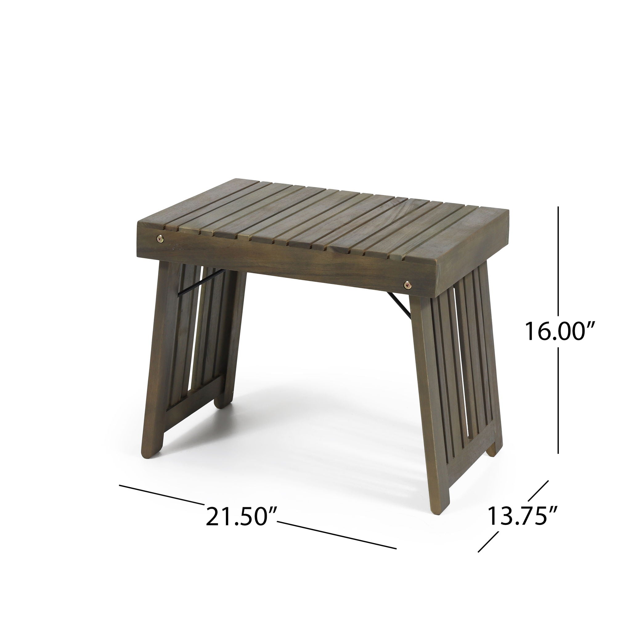 Temptation - Outdoor Foldable Side Table With Slat Design