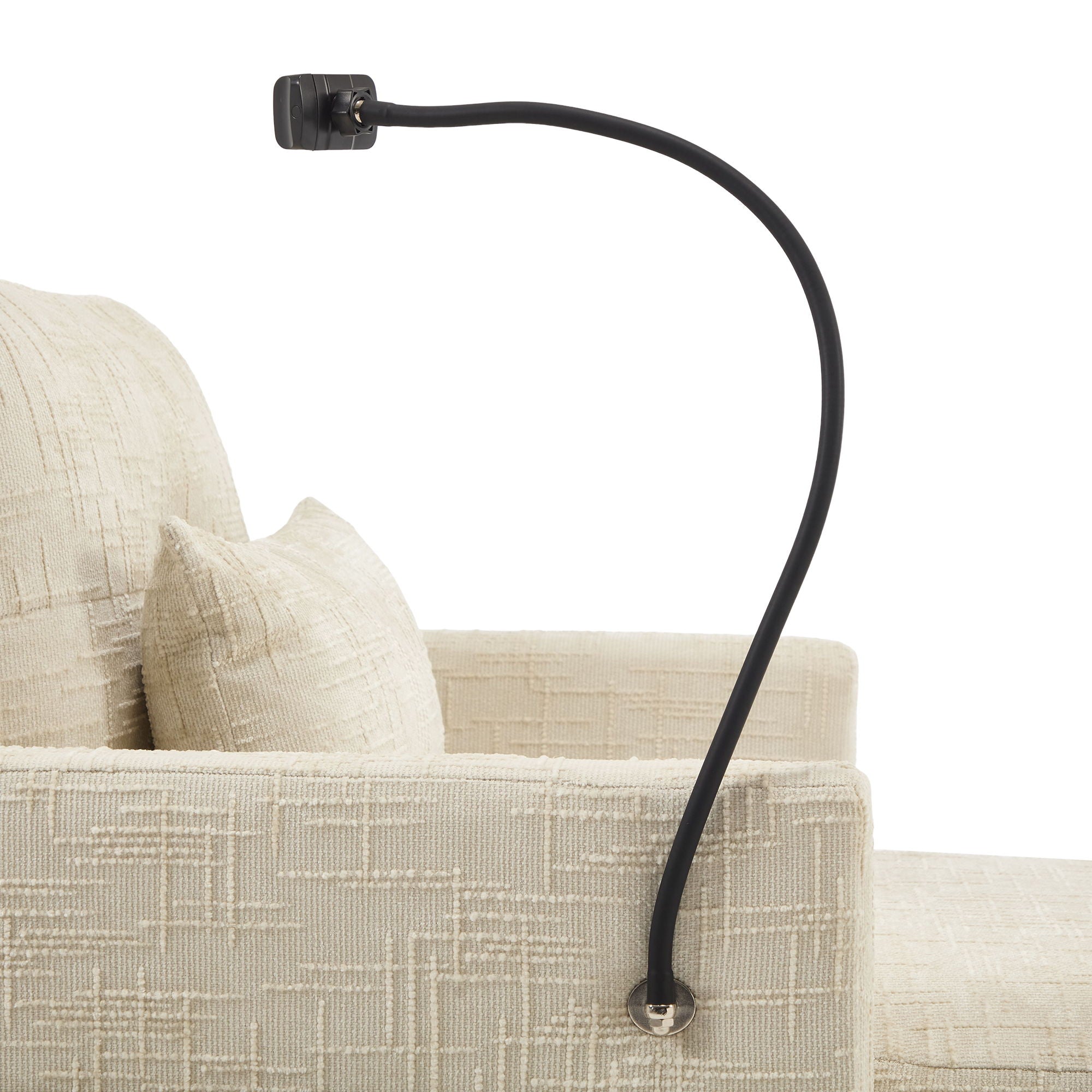 Multifunctional Chenille Recliner Sofa With Storage And Phone Bracket