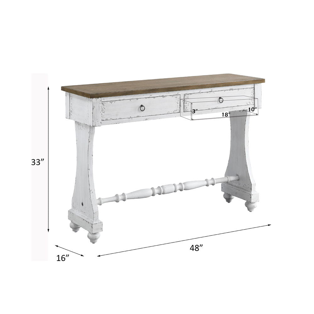 Carminda - Console Table - Antique White
