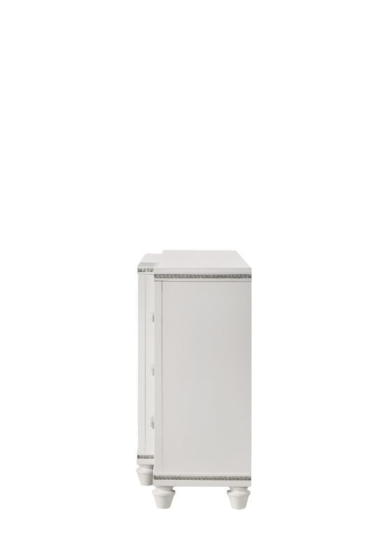 The clean lines and transitional look of the Sadie Dresser is an ideal addition to any bedroom.