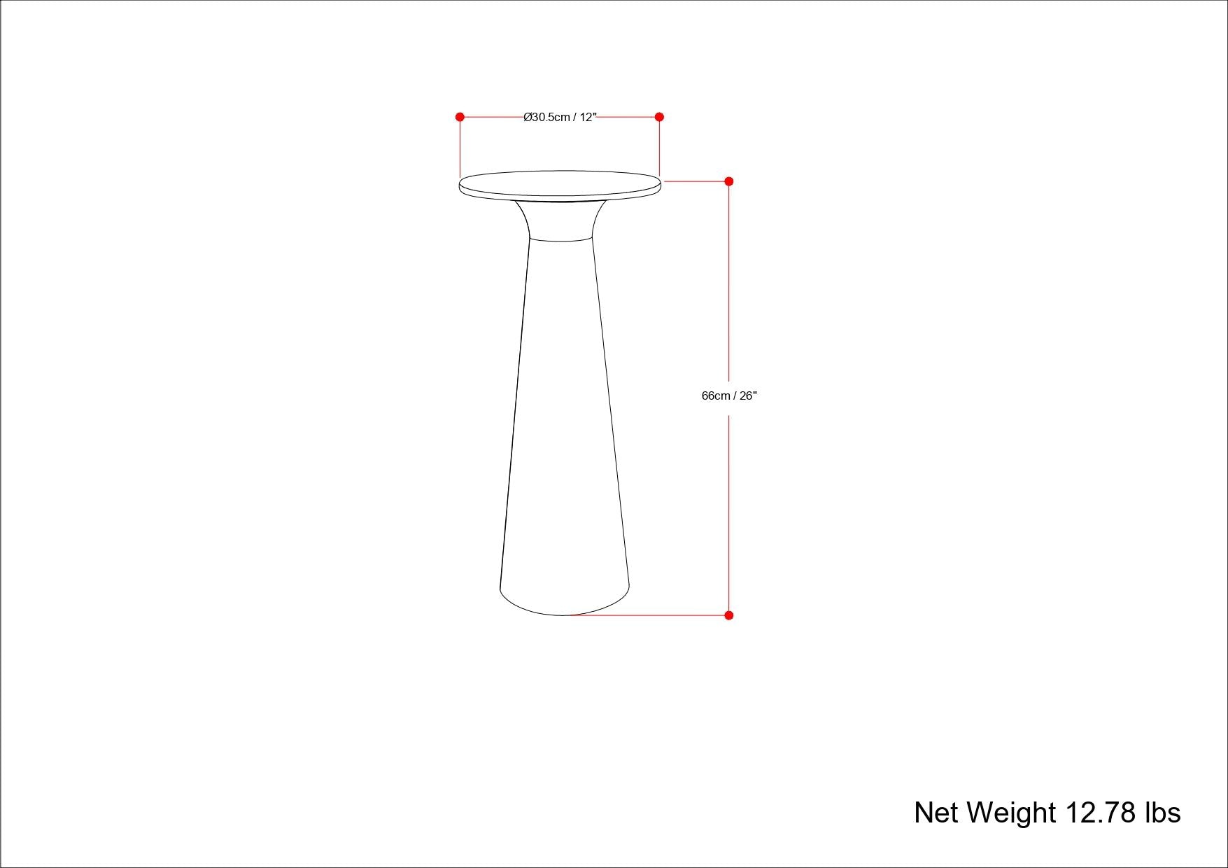 Nicollette - Side Table - Antique Brass