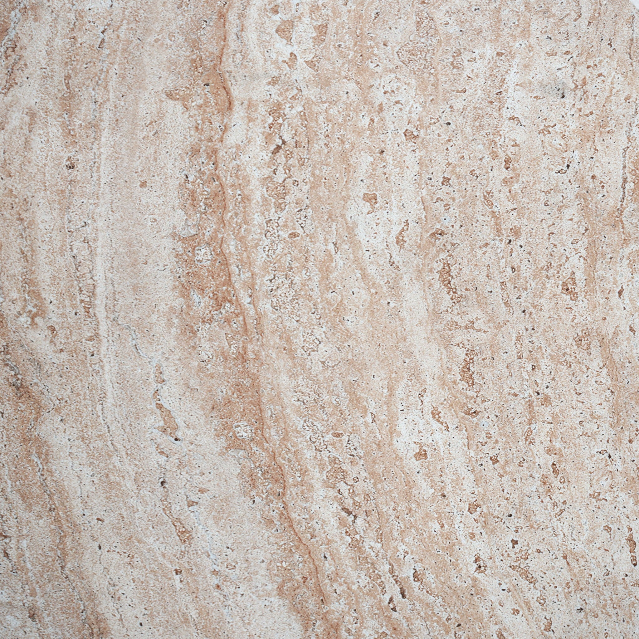 Travertine Lightweight Concrete Side Table For Indoor / Outdoor Use - Beige