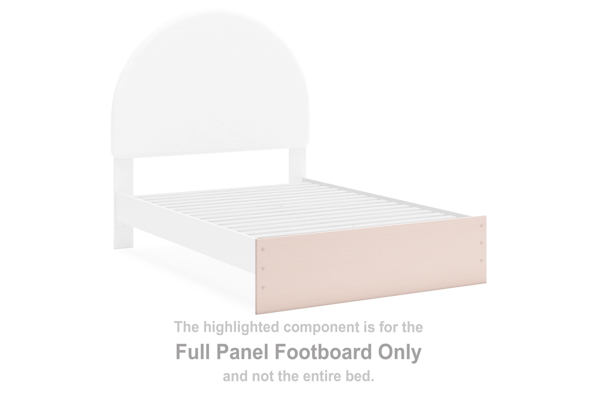 Wistenpine - Full Panel Footboard - Blush