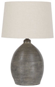 Joyelle - Terracotta Table Lamp  - Gray