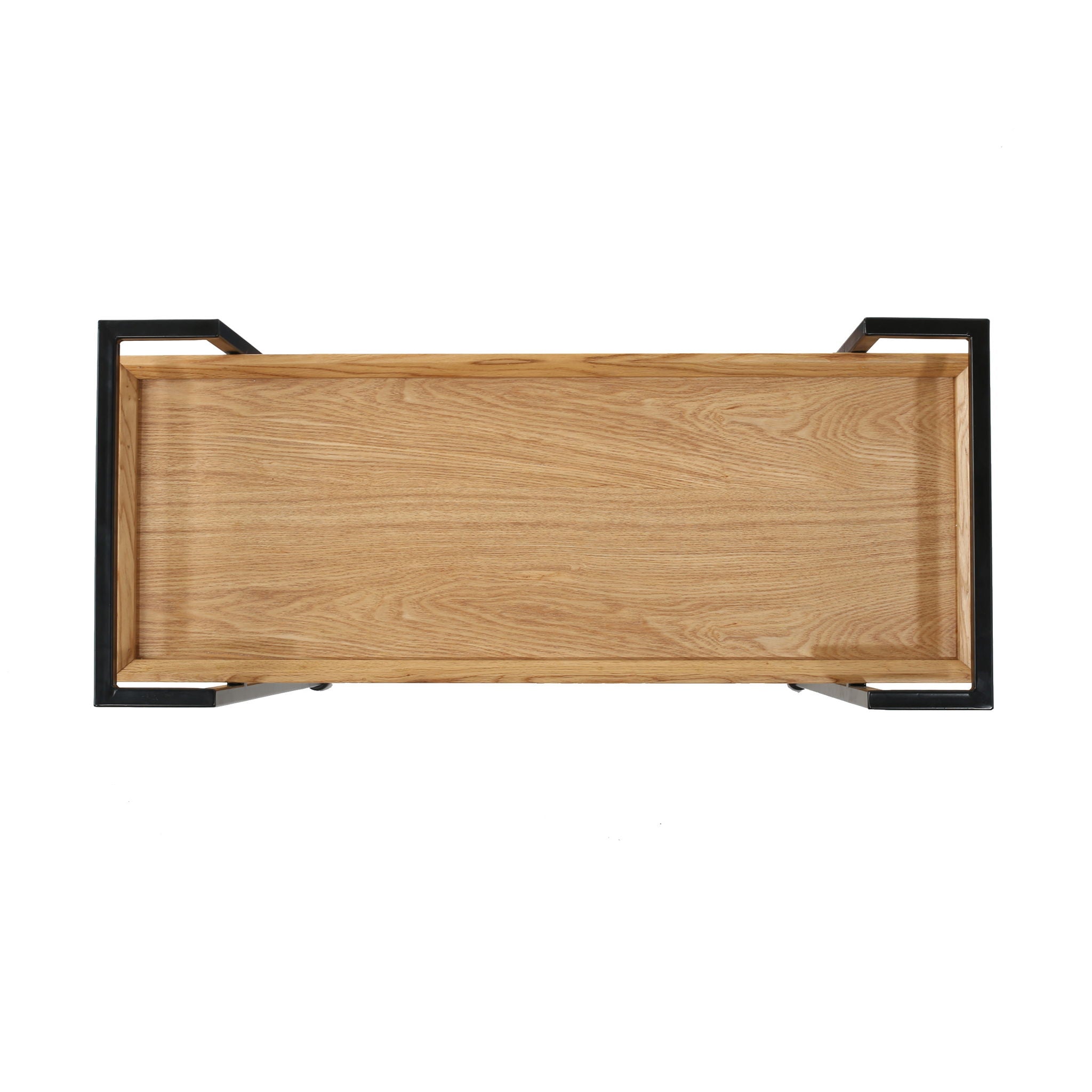 Modern Industrial Bar Cart With Shelving And Casters