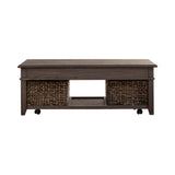 Mill Creek - Lift Top Cocktail Table - Dark Brown