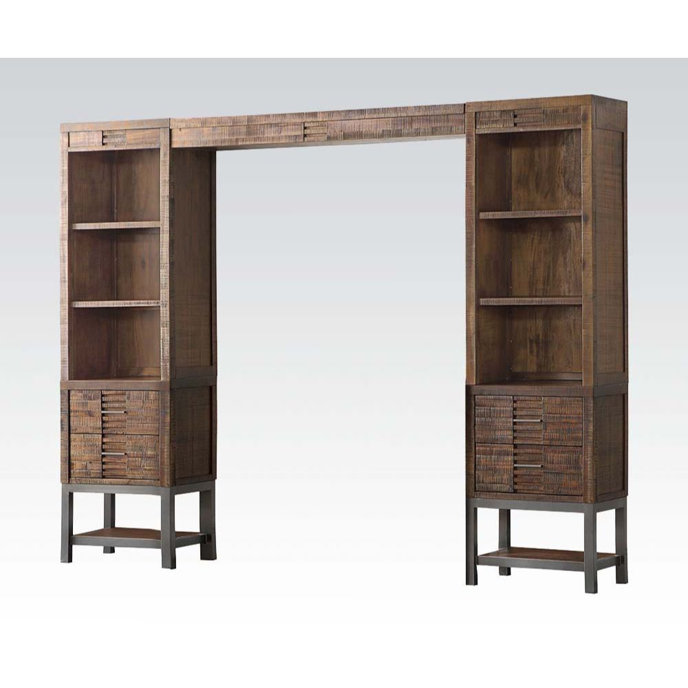 ACME Andria - Entertainment Center - Reclaimed Oak | Meri Furniture