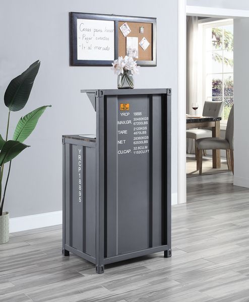ACME •KD•Rectangular Reception Desk•Metal Base & Wooden Top•Table Top Thickness: 16 mm | Meri Furniture