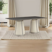 Kasa - Dining Table - Sintered Stone Top & Champagne