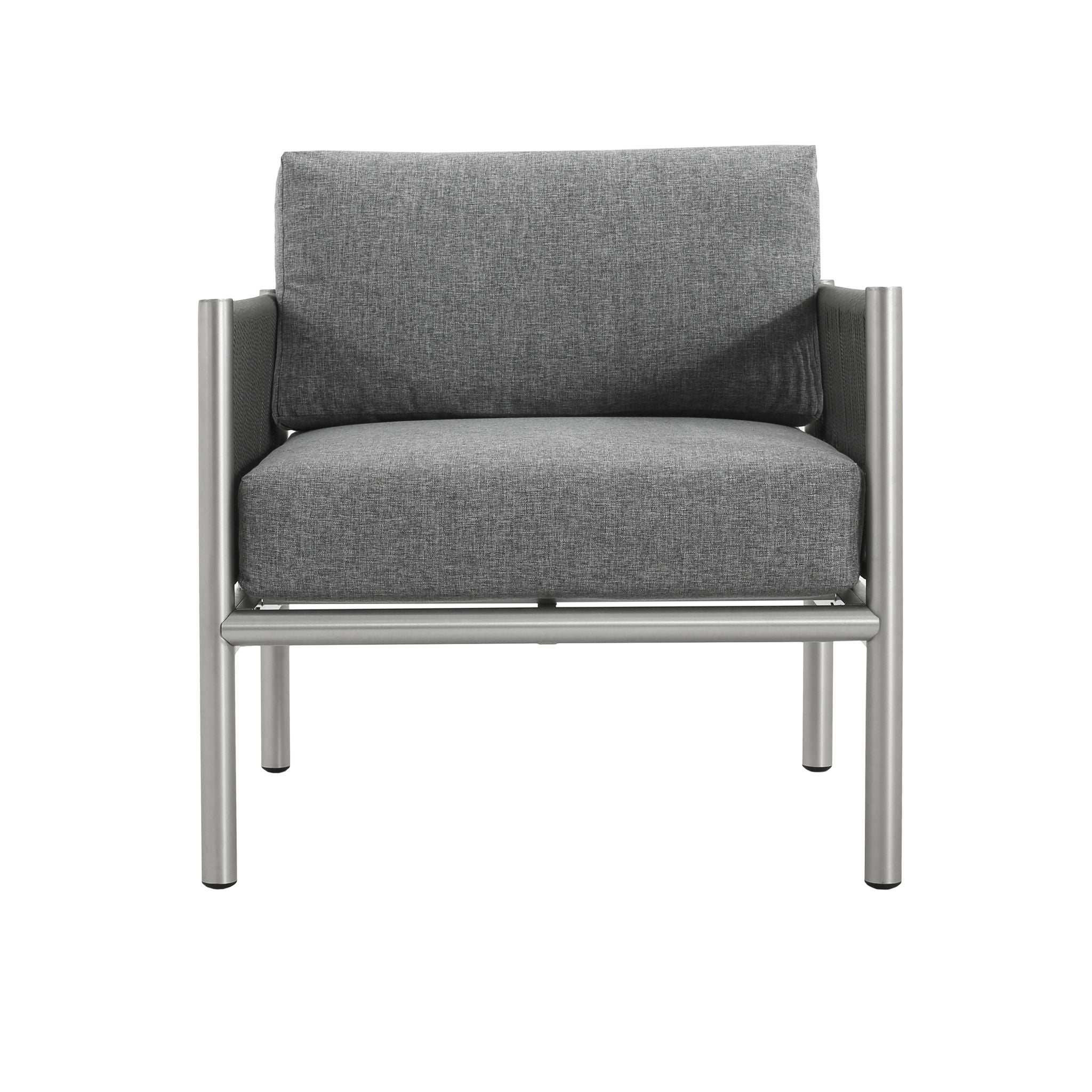 Hargrove - Club Chair - Silver / Gray