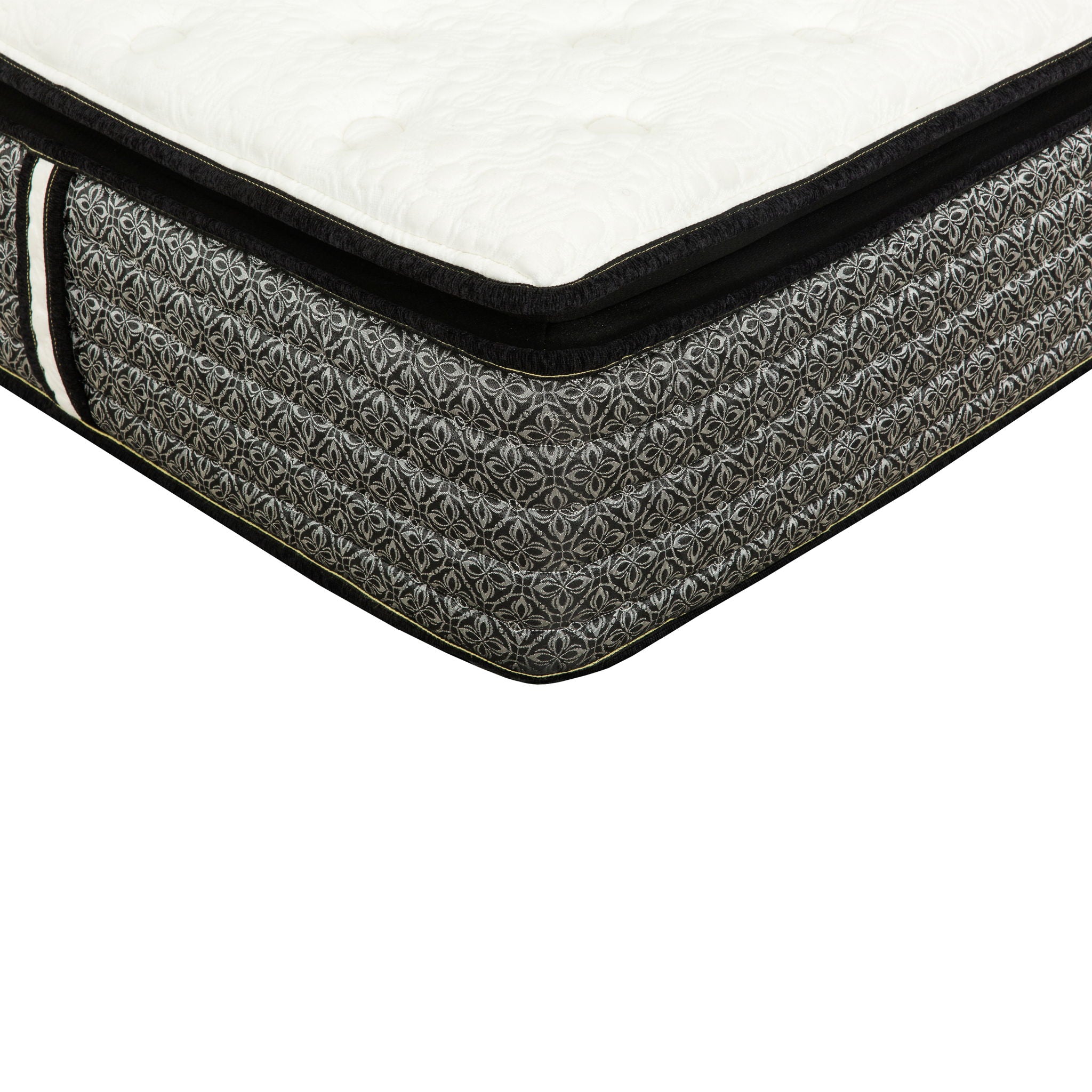 Premium 14" Queen Size Hybrid Mattress In A Box Plush Gel Memory Foam Top With Cooling Technology - Gray / White