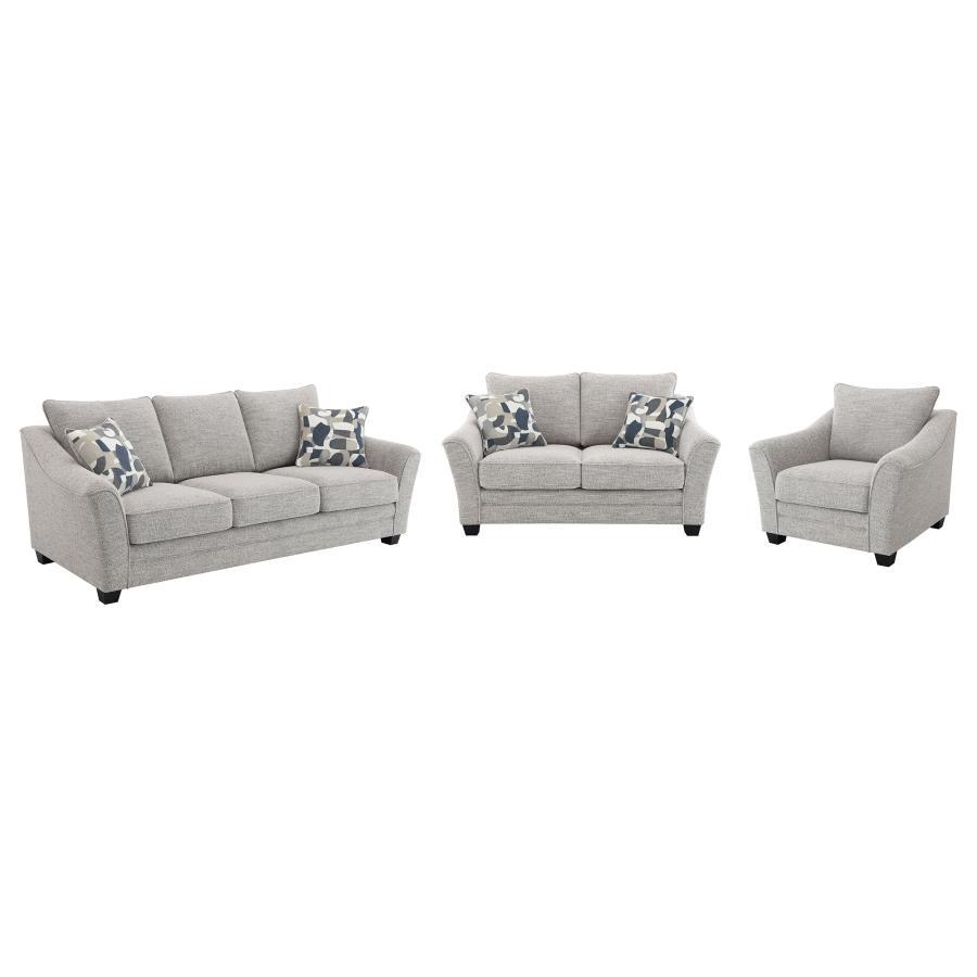 Coaster Fine Furniture Tomkins - Boucle Upholstered Sofa Set | Meri Furniture