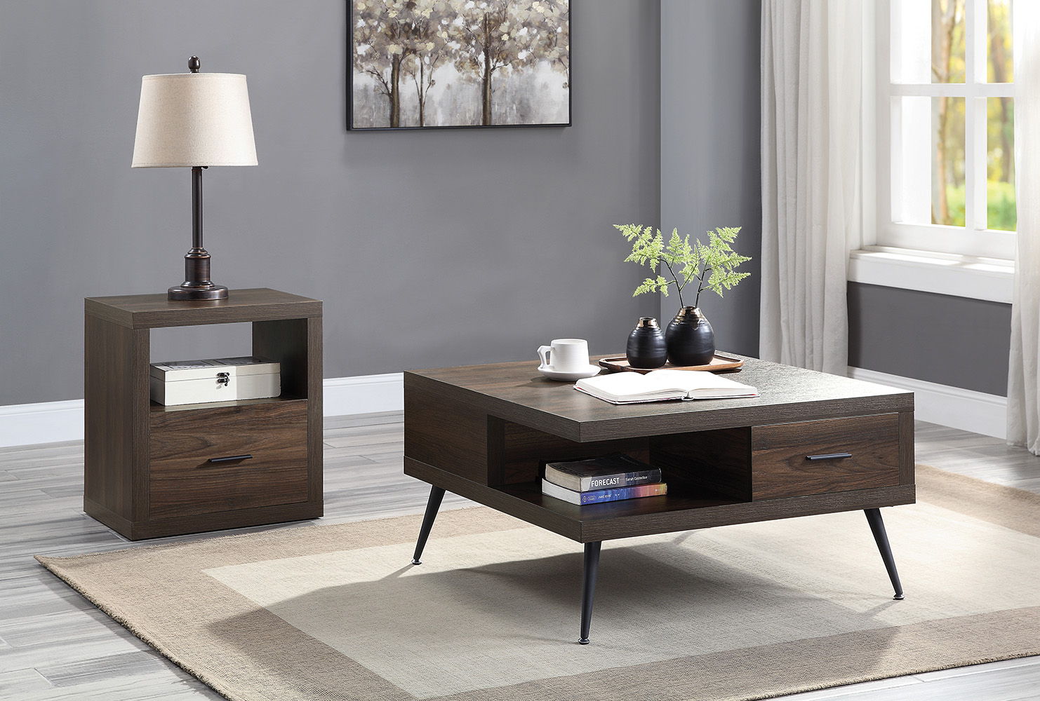Harel - Coffee Table - Walnut