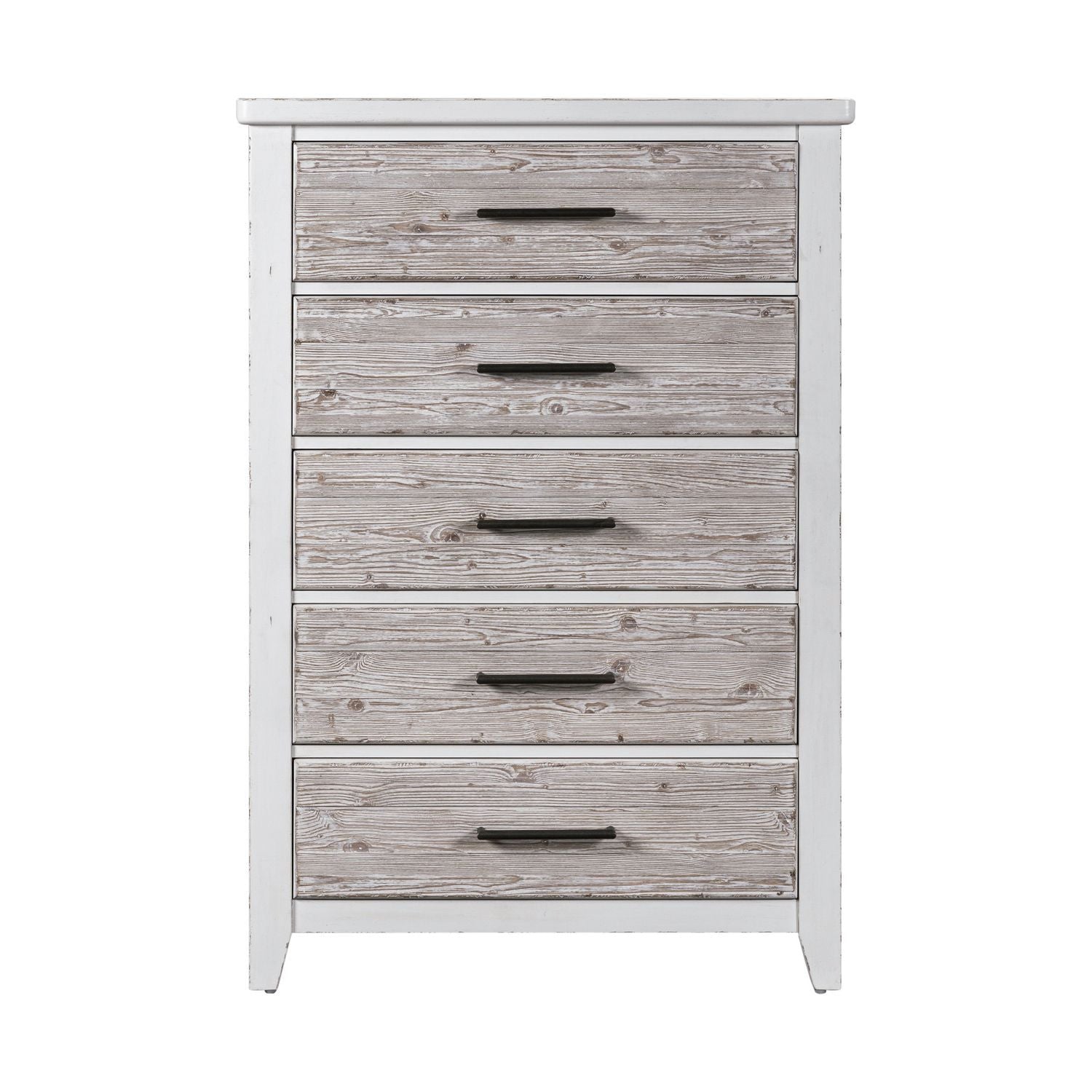 Backroads - 5 Drawer Chest - Weathered White