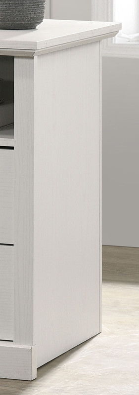 Elara 22"W White 2-Drawer Nightstand Bedside Table with USB charging  Ports