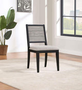 Elodie - Wood Dining Side Chair (Set of 2) - Gray And Black