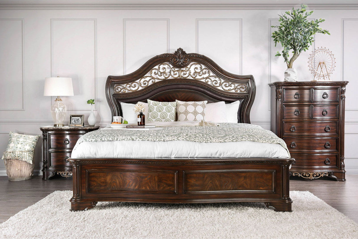 Furniture of America Menodora - Mirror - Brown Cherry | Meri Furniture