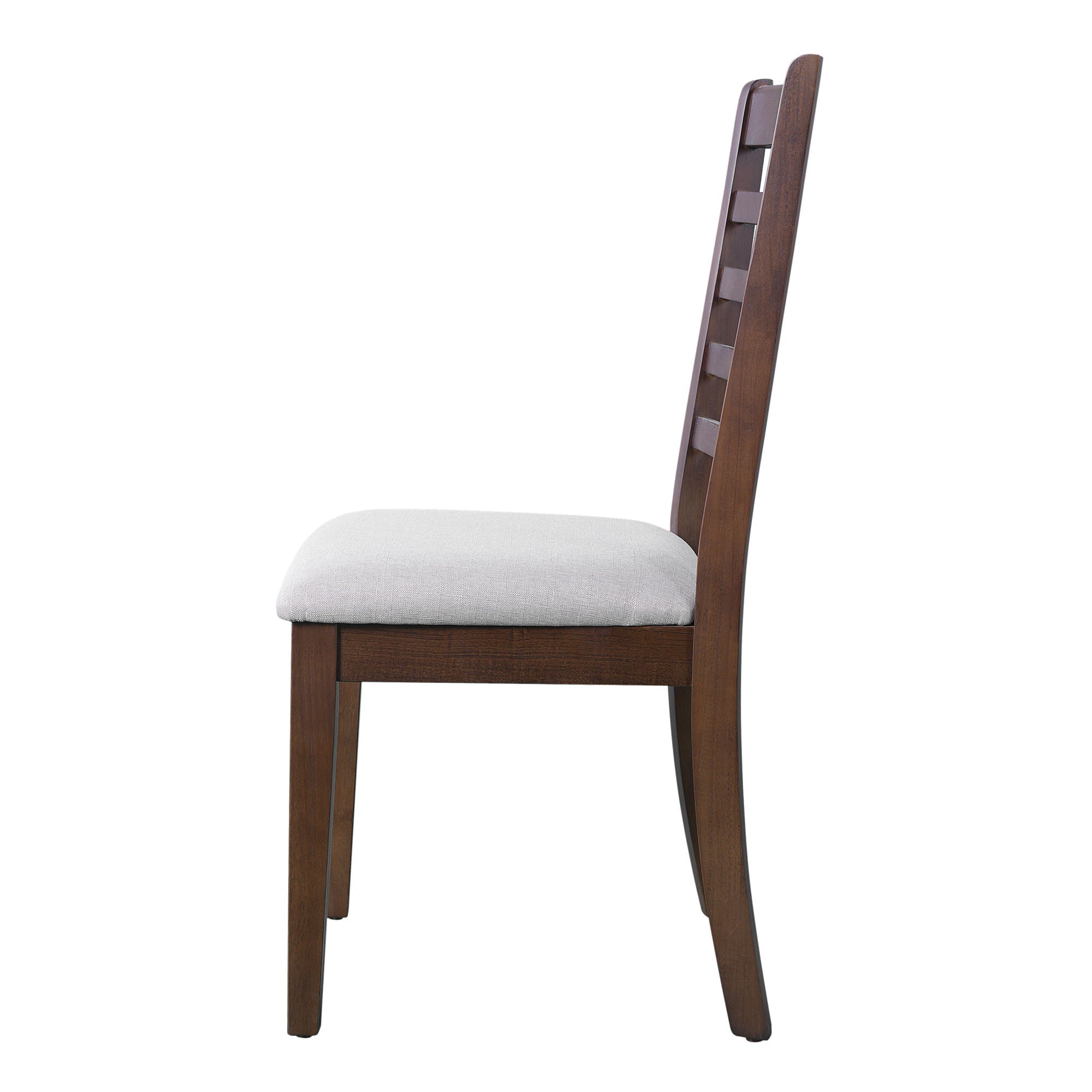 Upholstered Armless Chairs With High Ladder Back