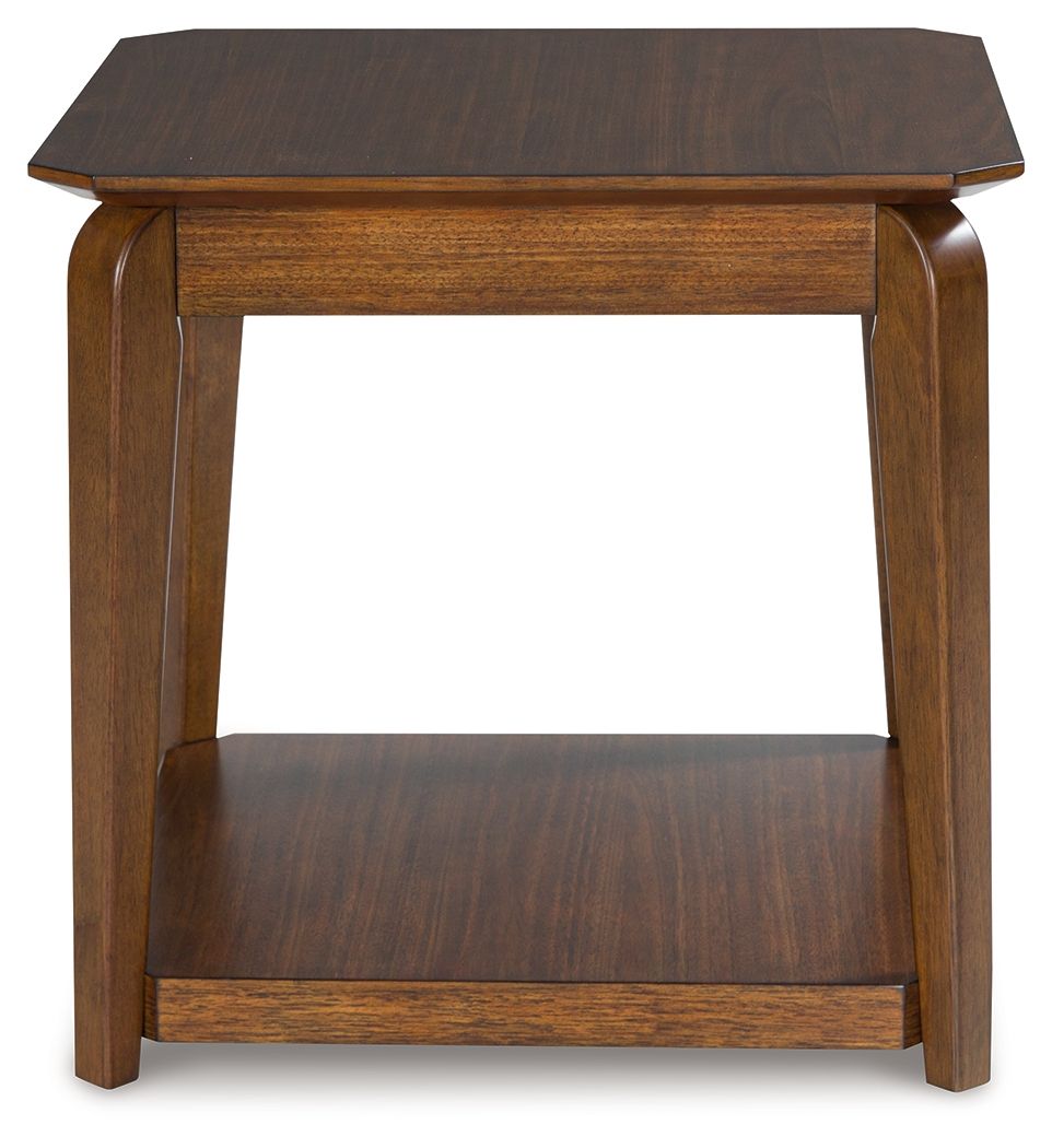 Signature Design by Ashley® Trenmour - Medium Brown - Square End Table | Meri Furniture