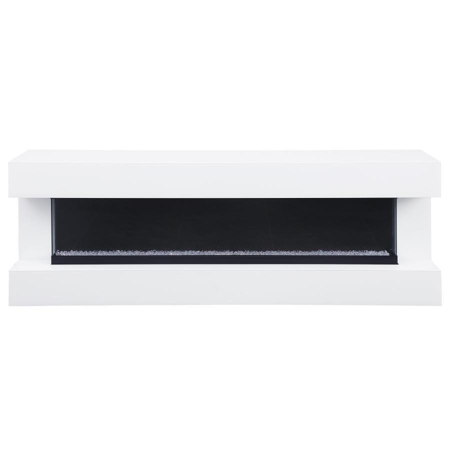 Coaster Fine Furniture Vallerie - TV Stand With Visual Flame Box | Meri Furniture