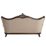 Ragnar - Sofa - Light Brown Linen & Cherry Finish