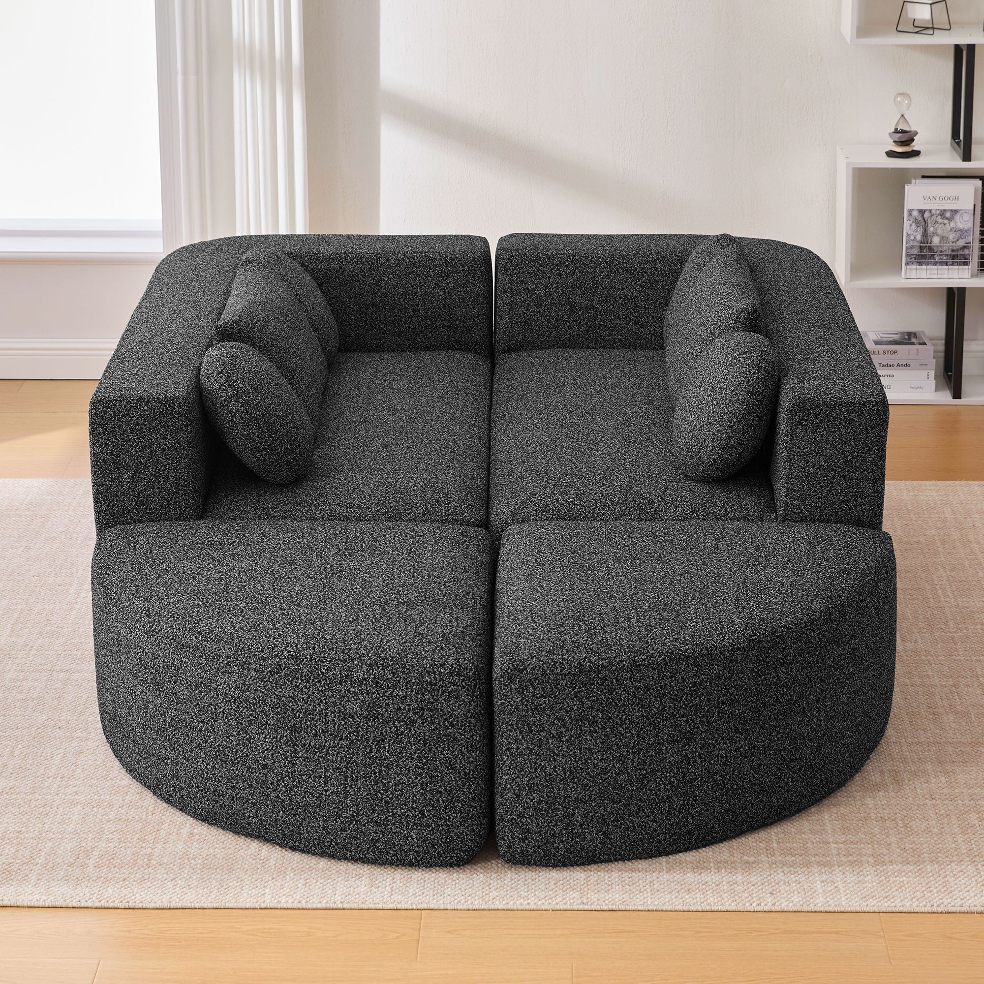 Boneless - Couch Modular Sectional Sofa With Deep Seating And Curved Design