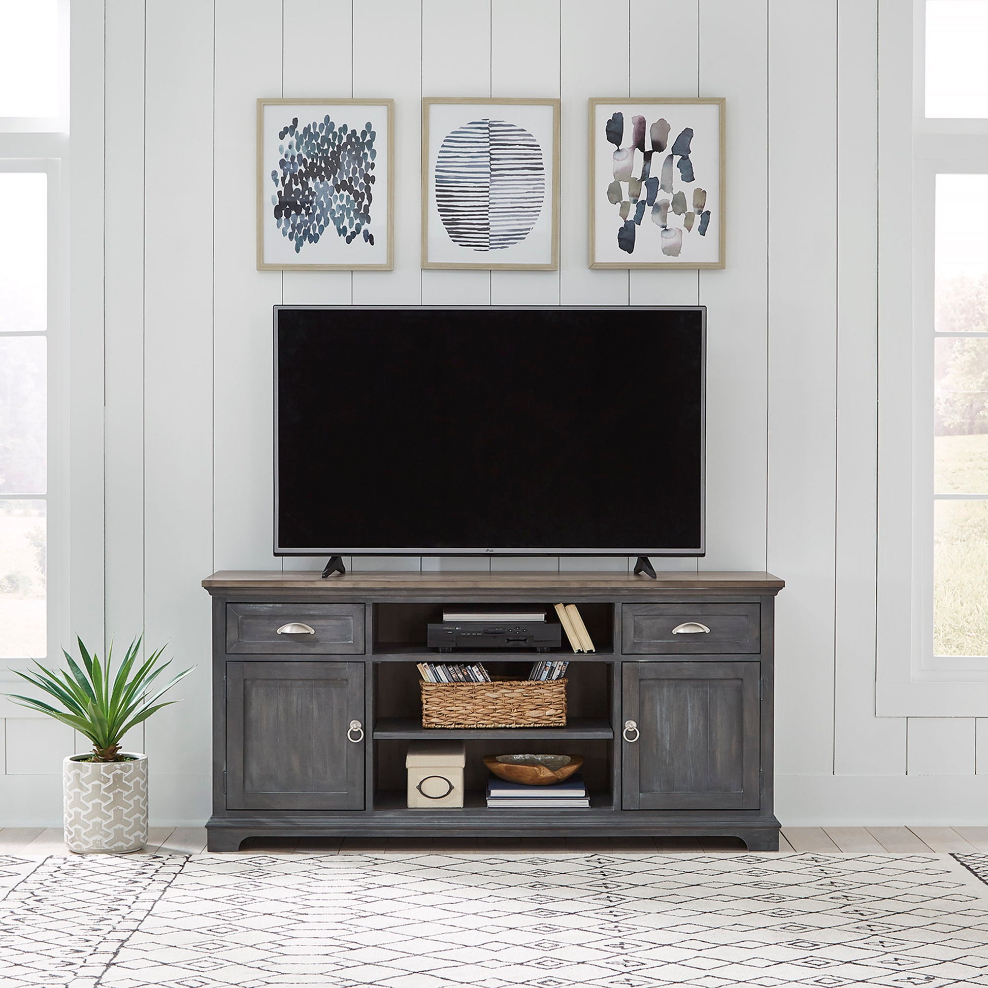 Liberty Furniture Ocean Isle - Entertainment Tv Stand | Meri Furniture
