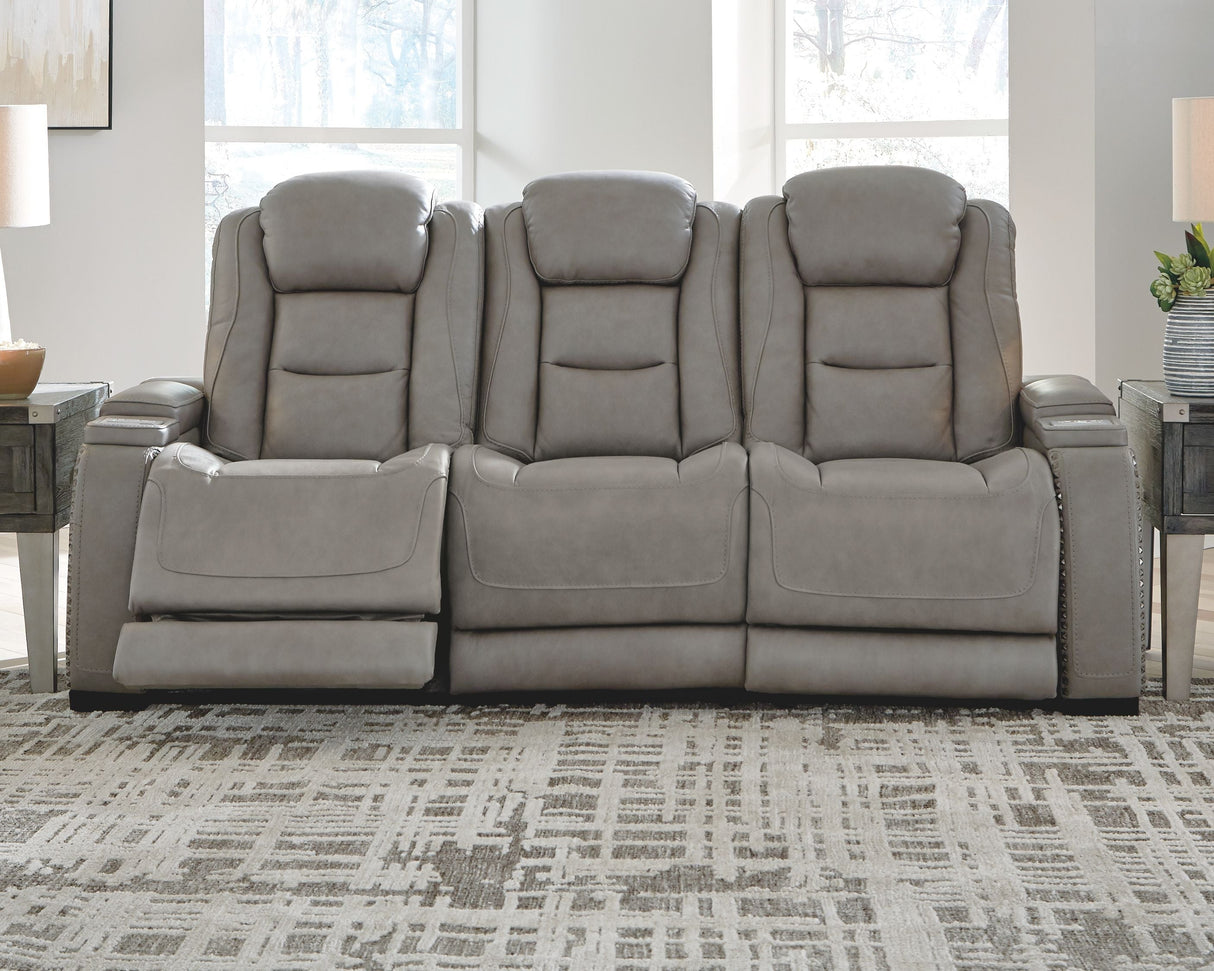 Ashley Furniture The Man-Den - Power Reclining Sofa | Meri Furniture