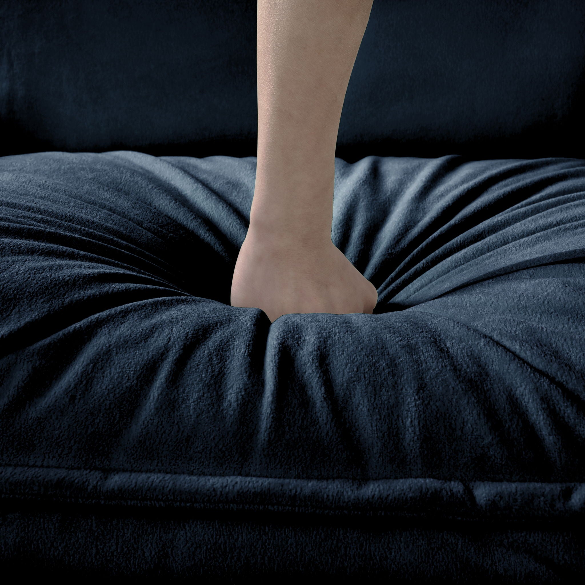 Modern Upholstered Chenille Loveseat And Armchair Set With Pillows