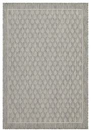 Sunshine - 5'3" X 7'3" Indoor, Outdoor Polypropylene Area Rug - Silver