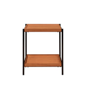 ACME Oaken - End Table - Honey Oak & Black | Meri Furniture