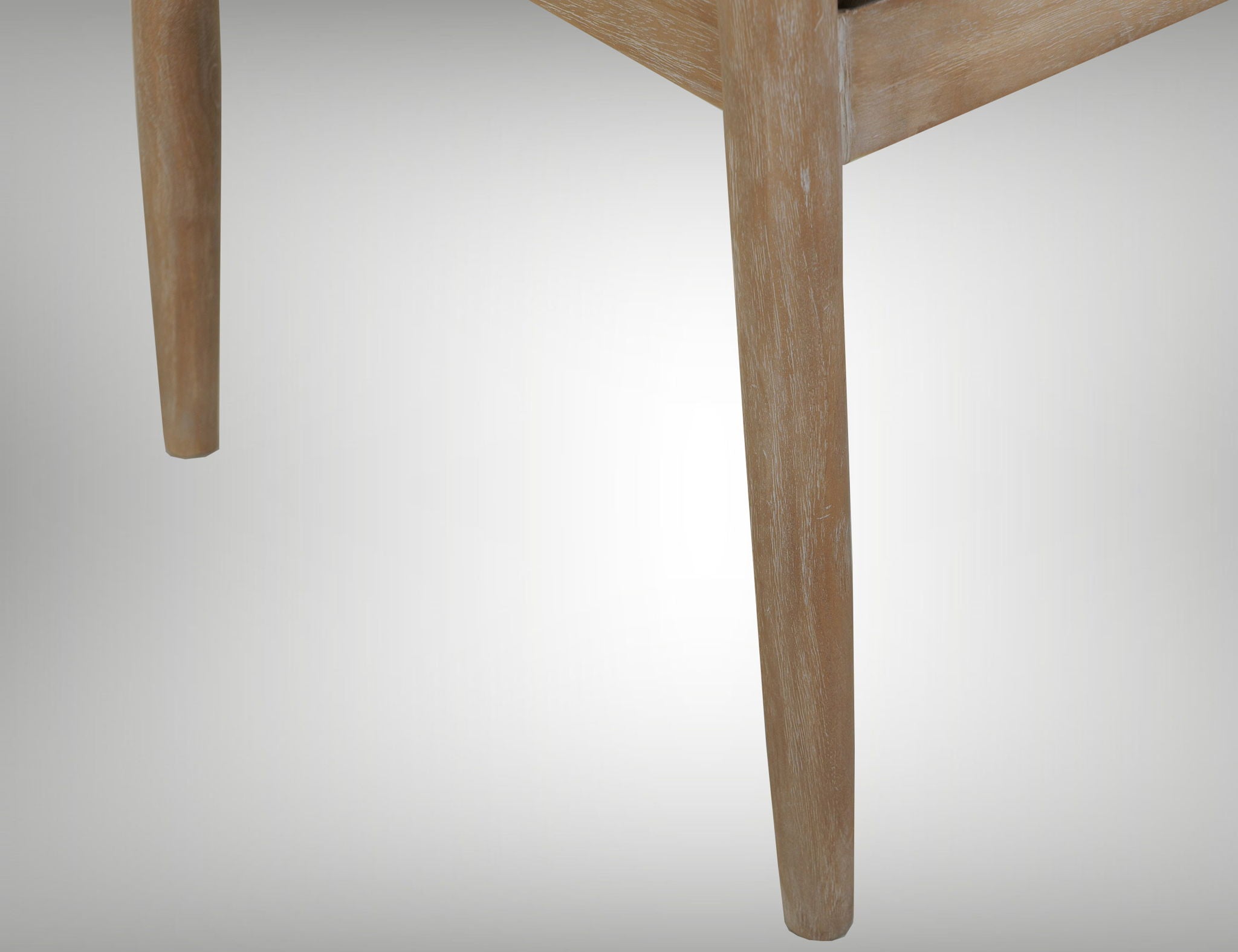 Teak - Chair - Ivory White