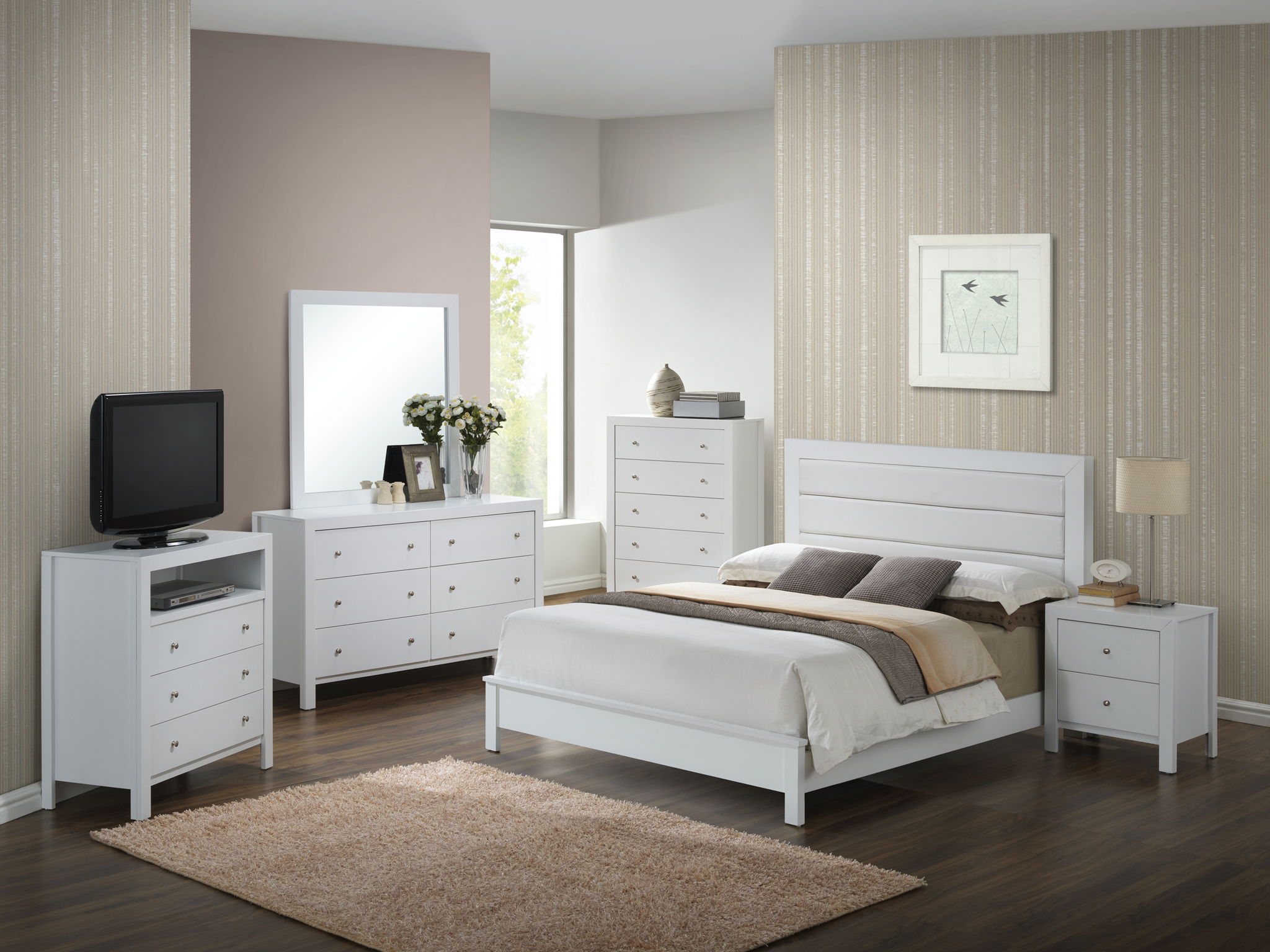 Transitional Modern Design Bed