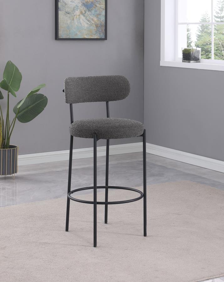 Coaster Fine Furniture Viola - Boucle Upholstered Bar Stool (Set of 2) | Meri Furniture