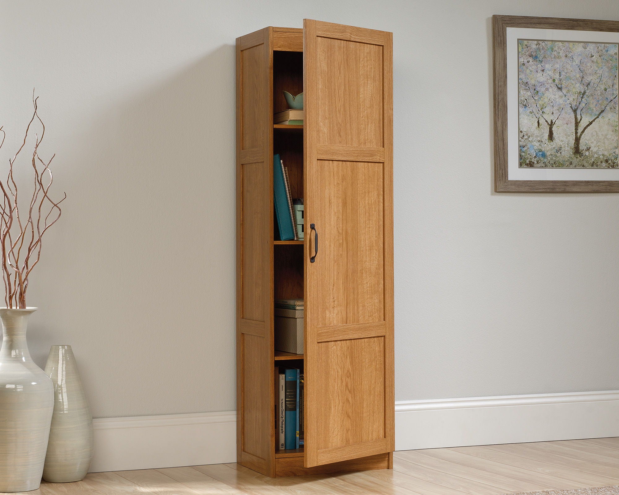 Storage Cabinet in Highland Oak