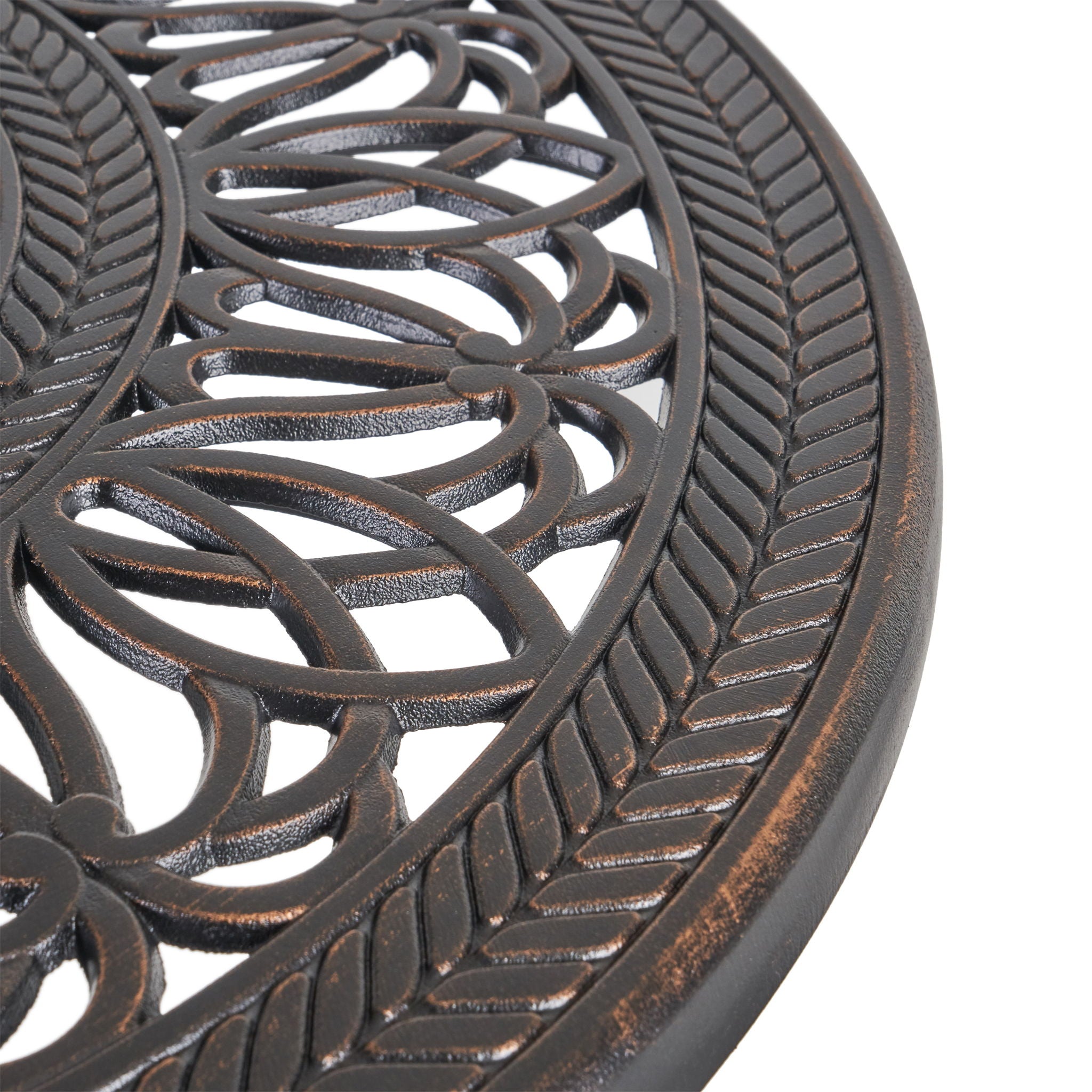 Phoebe - Outdoor Cast Bar Table - Black