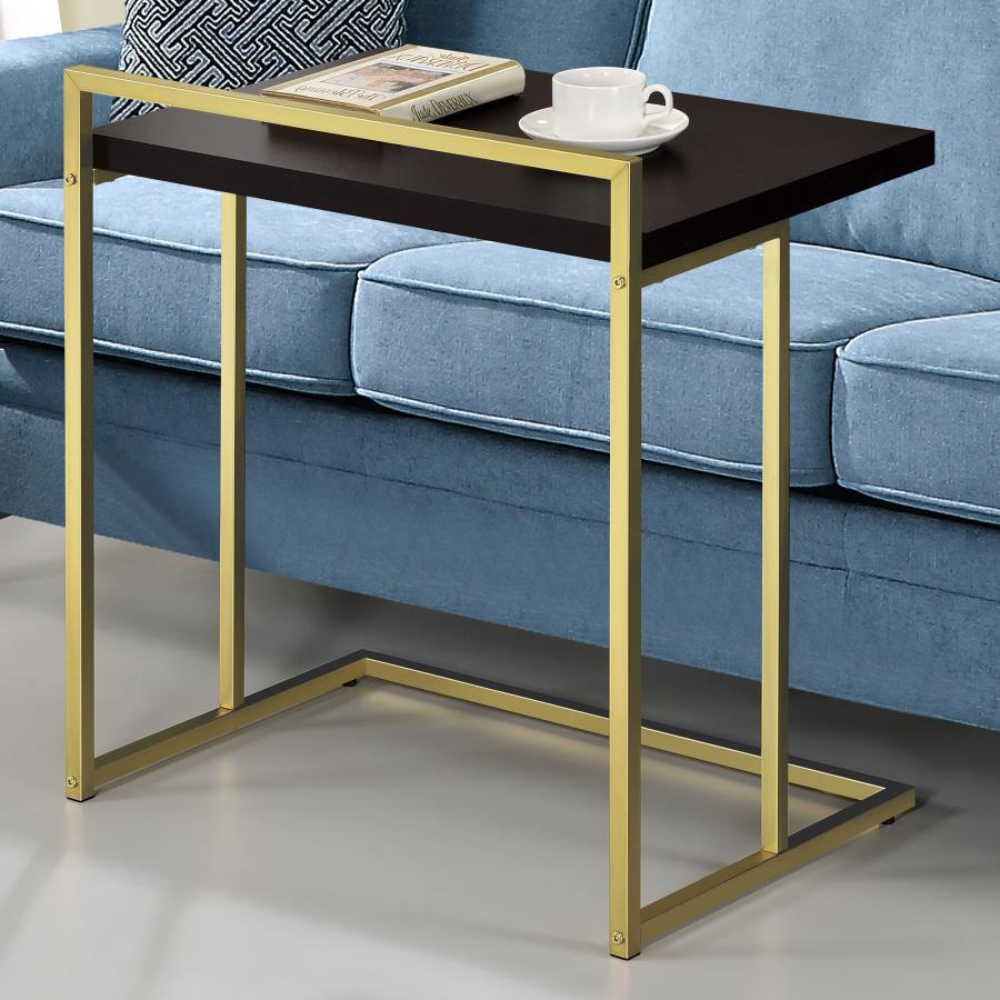 Coaster Fine Furniture Dani - Rectangular C-Shaped Sofa Side Table | Meri Furniture