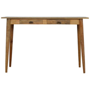 2 Drawer Nordic Writing Desk - Oak
