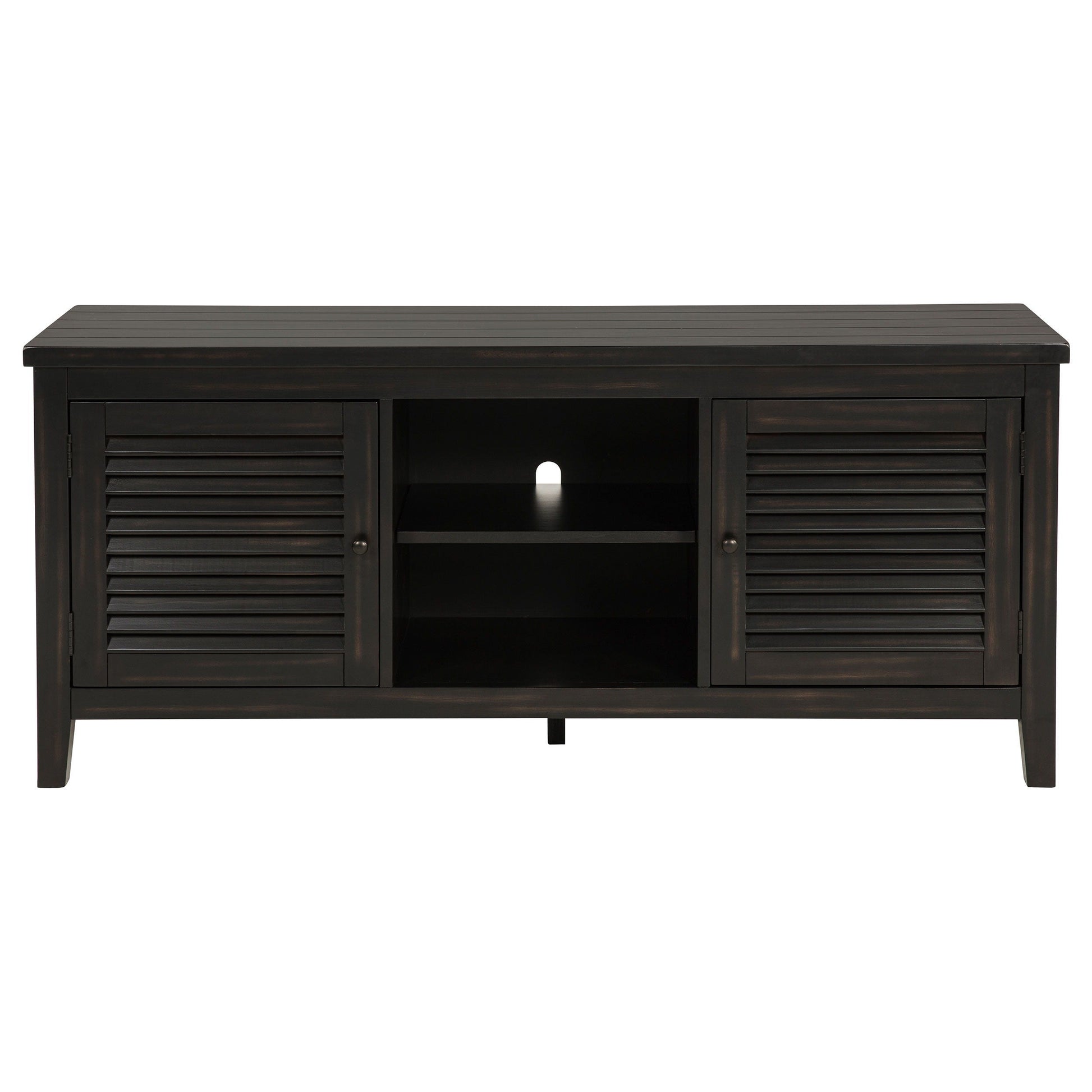 Coaster Fine Furniture Concord - 2-Door 60" TV Stand Console - Distressed Java | Meri Furniture