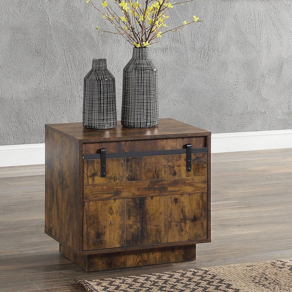 Bellarosa - End Table Same As 88042) - Rustic Oak