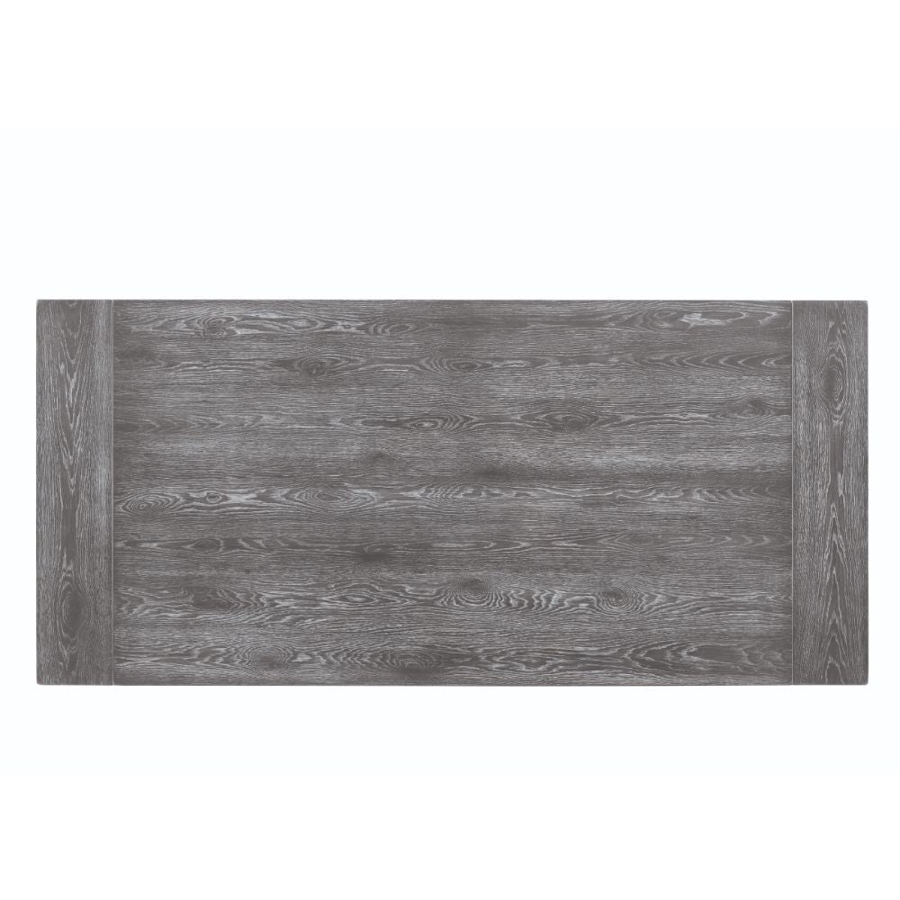 ACME Leventis - Dining Table - Weathered Gray - 30" | Meri Furniture